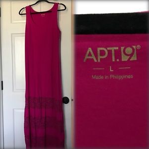 Hot pink maxi dress